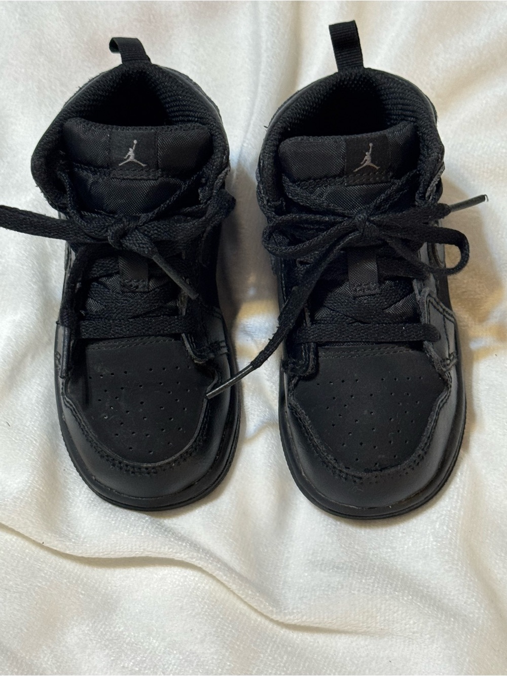 Nike Air Jordan 1 Mid triple black Shoes toddler 8